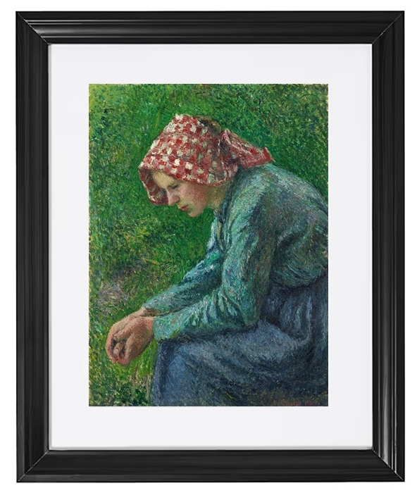 A seated peasant woman - 1885