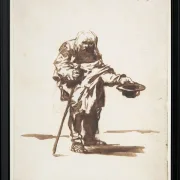 Bettler mit einem Stab in der Hand - 1812