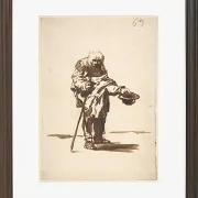 Bettler mit einem Stab in der Hand - 1812