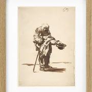 Bettler mit einem Stab in der Hand - 1812