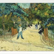 Indgang til de offentlige haver i Arle - 1888