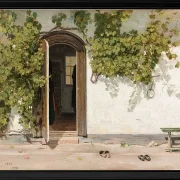 Eingang zu einem Gasthaus im Praestegarden in Hillested – 1844