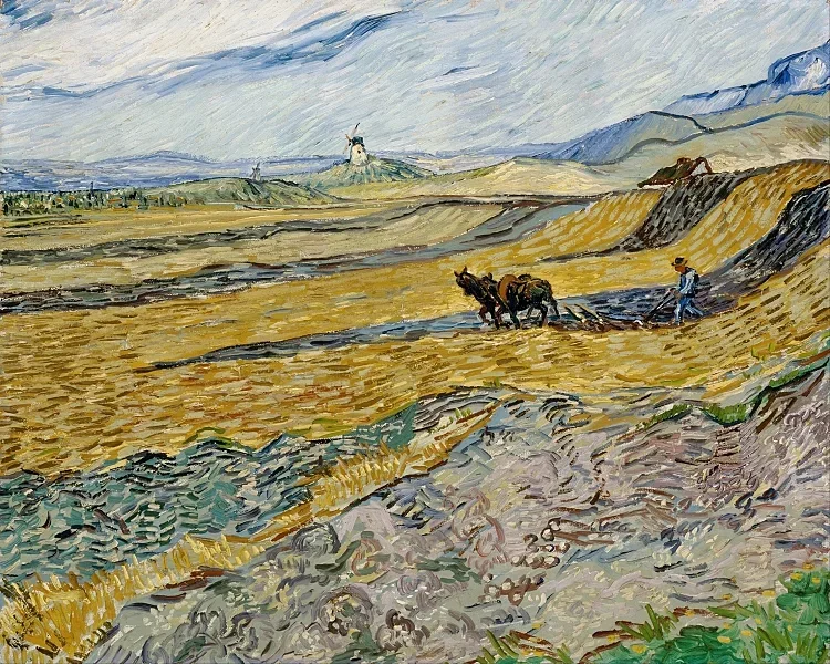 Indelukket mark med plovmand - 1889
