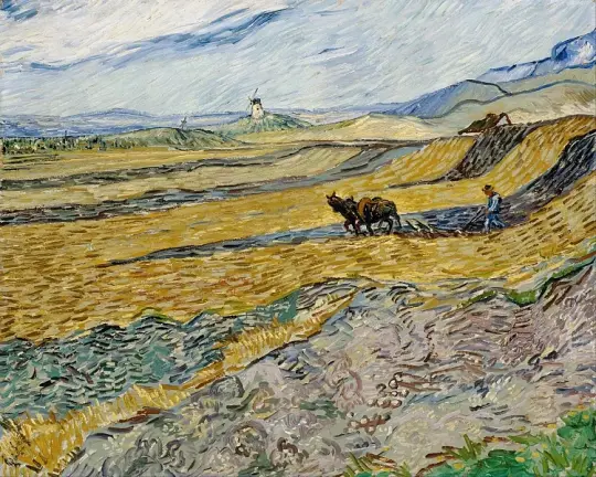 Indelukket mark med plovmand - 1889