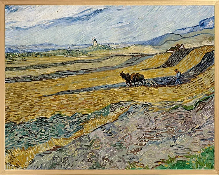 Indelukket mark med plovmand - 1889
