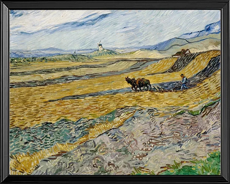 Indelukket mark med plovmand - 1889