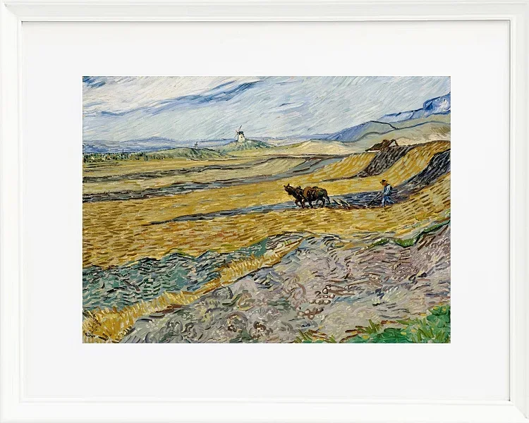 Indelukket mark med plovmand - 1889
