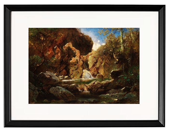 Felsenkessel mit Wildwasser  - 1840