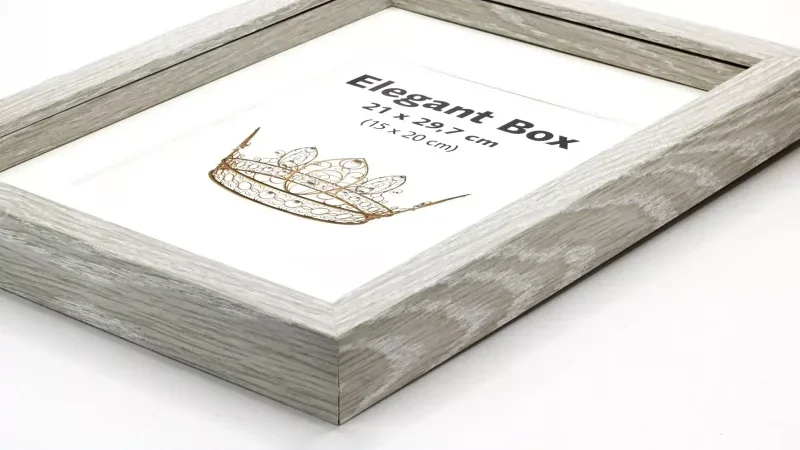 Elegant Box grå – Billedrammer til engrospriser