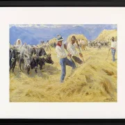 Ernten in den Abruzzen. Stadt Antino – 1890