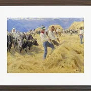 Ernten in den Abruzzen. Stadt Antino – 1890