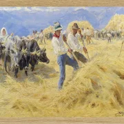 Ernten in den Abruzzen. Stadt Antino – 1890