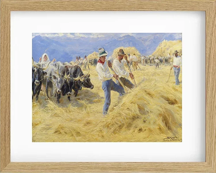 Ernten in den Abruzzen. Stadt Antino – 1890