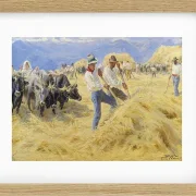 Ernten in den Abruzzen. Stadt Antino – 1890