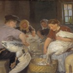 Gänse rupfen – 1904