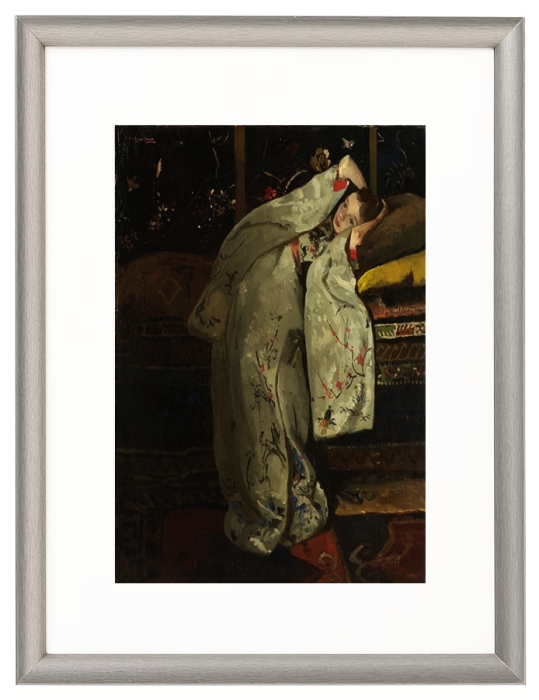 Mädchen in einem weißen Kimono - 1894