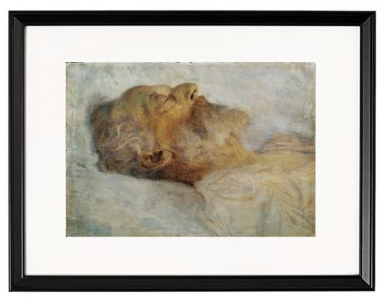 Alter Mann auf dem Totenbett - 1899