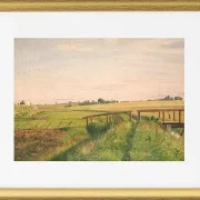 Feldlandschaft mit Brücke - 1858