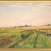 Feldlandschaft mit Brücke - 1858