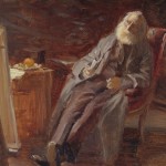 Der Maler Vilhelm Kyhn raucht seine Pfeife – 1903