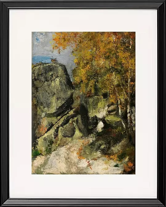 Felsen im Wald, Fontainebleau - 1865