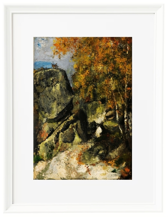 Rocks in the forest, Fontainebleau - 1865