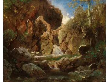 Felsenkessel mit Wildwasser  - 1840