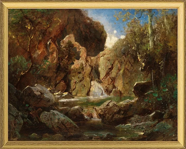 Felsenkessel mit Wildwasser  - 1840