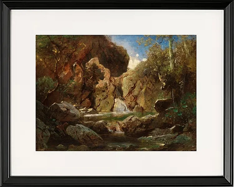 Felsenkessel mit Wildwasser  - 1840