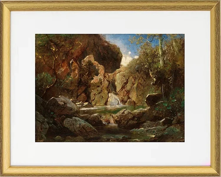 Felsenkessel mit Wildwasser  - 1840
