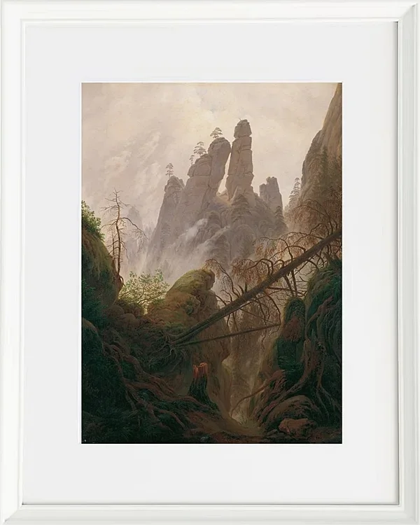 Felsenlandschaft im Elbsandsteingebirge - 1822