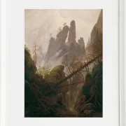 Felsenlandschaft im Elbsandsteingebirge - 1822