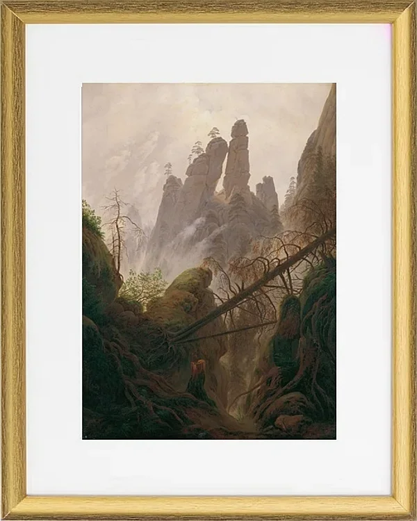 Felsenlandschaft im Elbsandsteingebirge - 1822