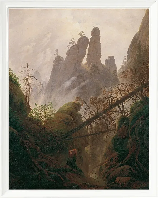 Felsenlandschaft im Elbsandsteingebirge - 1822