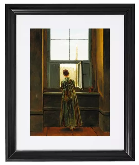Frau an einem Fenster - 1822