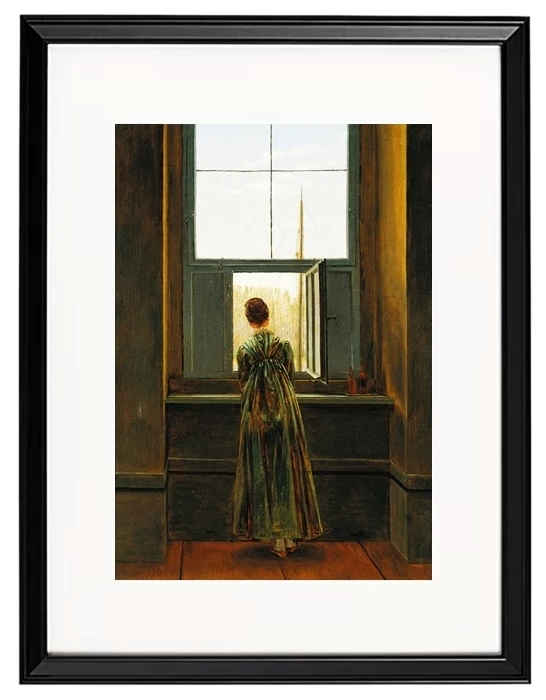 Frau an einem Fenster - 1822