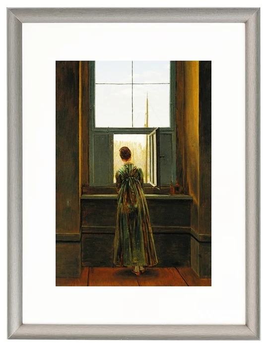 Frau an einem Fenster - 1822