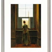 Frau an einem Fenster - 1822