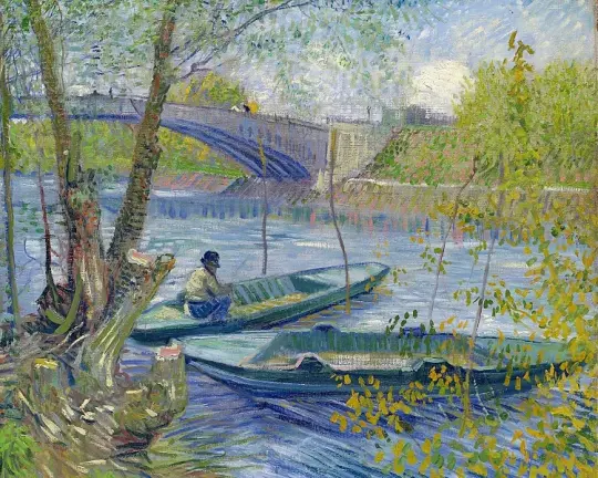 Fischen im Frühling, Pont de Clichy - 1887