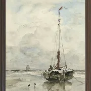 Fischerboote am Strand - 1847