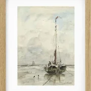 Fischerboote am Strand - 1847