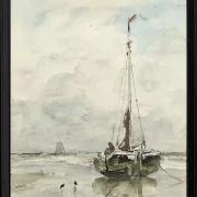 Fischerboote am Strand - 1847