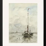 Fischerboote am Strand - 1847