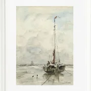Fischerboote am Strand - 1847