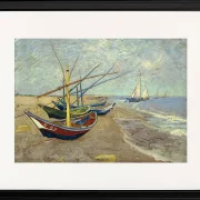Fiskerbåde på stranden ved Les Saintes-Maries-de-la-Mer - 1888
