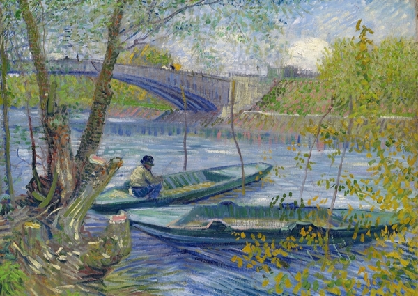 Fischen im Frühling, Pont de Clichy - 1887