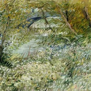 Flodbredden i foråret - 1887