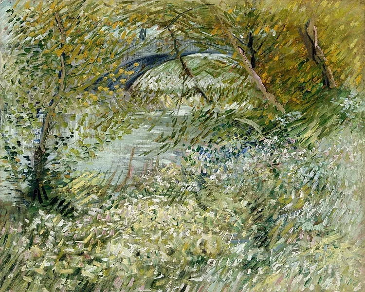 Flodbredden i foråret - 1887
