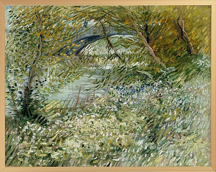 Flodbredden i foråret - 1887