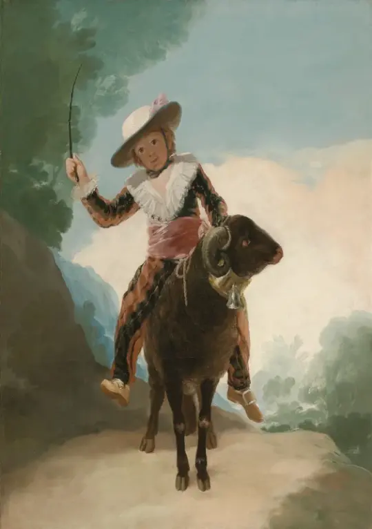 Francisco de Goya | Dreng på en vædder - 1786 | Indrammet kunsttryk | Romantik | formida